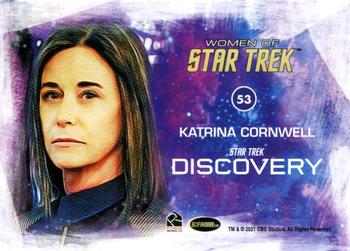 2021 Rittenhouse Women of Star Trek Art & Images #53 Katrina Cornwell Back