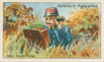 1915 Gallaher The Great War Series #7 Field Telephones. Front