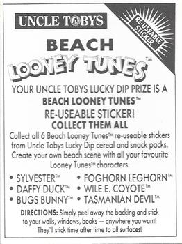 1992 Uncle Tobys Looney Tunes #NNO Foghorn Leghorn Back