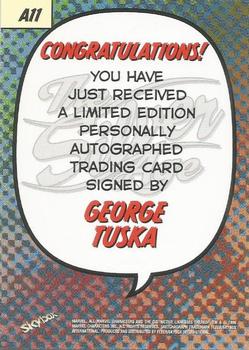 1998 SkyBox Marvel: The Silver Age - Silver Age Autographs #A11 George Tuska Back