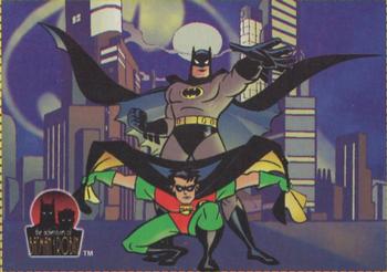 1996 Fleer/SkyBox Welch's/Eskimo Pie The Adventures of Batman and Robin - Box Samples #1 Batman and Robin Front