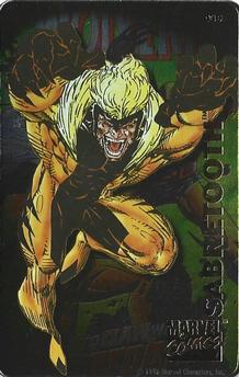 1996 Chris Martin Marvel Super Heroes Magnets #39 Sabretooth Front