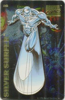 1996 Chris Martin Marvel Super Heroes Magnets #42 Silver Surfer Front