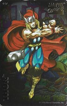 1996 Chris Martin Marvel Super Heroes Magnets #47 Thor Front