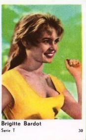1958 Dutch Gum Serie T #T30 Brigitte Bardot Front