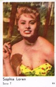 1958 Dutch Gum Serie T #T44 Sophia Loren Front