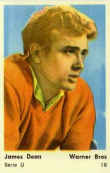 1959 Dutch Gum Serie U #U18 James Dean Front