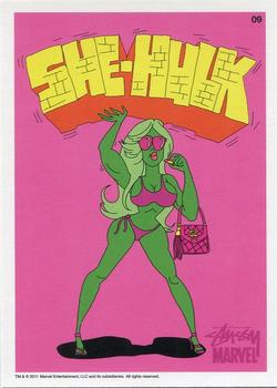 2011 Stussy Marvel #09 She Hulk Front