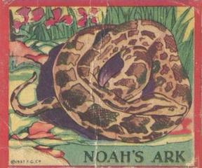 1933 Flatbush Gum Noah's Ark (R100) #NNO Indian Python Front