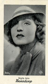 1930-39 Bensdorp Series A #12 Brigitte Helm Front