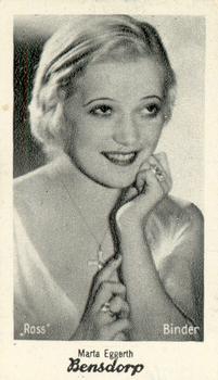 1930-39 Bensdorp Series A #41 Martha Eggerth Front