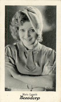 1930-39 Bensdorp Series A #43 Martha Eggerth Front