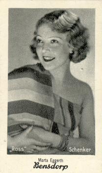 1930-39 Bensdorp Series A #44 Martha Eggerth Front