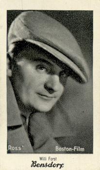 1930-39 Bensdorp Series B #53 Willi Forst Front