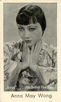 1930-39 Bensdorp Series B #92 Anna May Wong Front