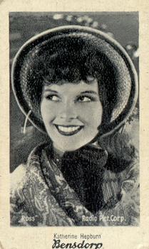 1930-39 Bensdorp Series C #128 Katharine Hepburn Front