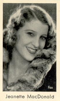 1930-39 Bensdorp Series D #178 Jeanette MacDonald Front