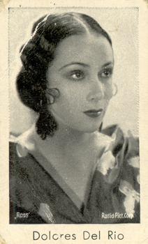 1930-39 Bensdorp Series D #181 Dolores del Rio Front
