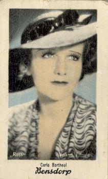 1930-39 Bensdorp Series H #370 Carla Bartheel Front