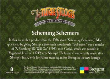2007 Breygent The Three Stooges Update #8 Scheming Schemers Back