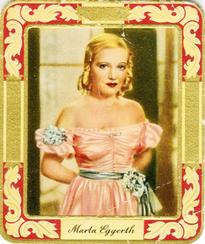1936 Garbaty Passion Cigaretten Galerie Schoner-Frauen Des Films (Gallery of Beautiful Women in Films) #13 Marta Eggerth Front