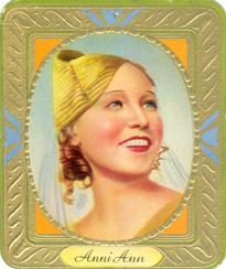 1936 Garbaty Passion Cigaretten Galerie Schoner-Frauen Des Films (Gallery of Beautiful Women in Films) #175 Annie Ann Front