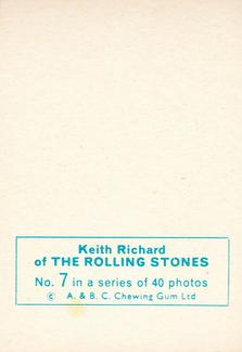 1965 A&BC The Rolling Stones #7 Keith Richard Back