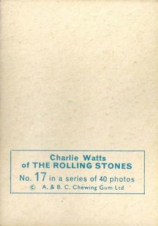 1965 A&BC The Rolling Stones #17 Charlie Watts Back