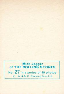 1965 A&BC The Rolling Stones #27 Mick Jagger Back