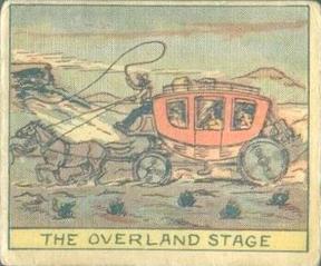 1930 Western Series of 48 (R130) #306 The Overland Stage Front