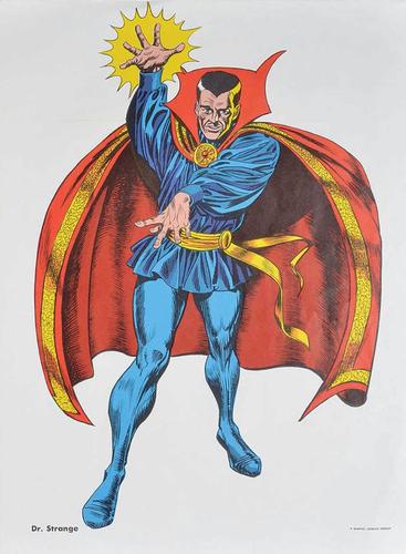 1966 Marvel Super Heroes Club Art Posters #NNO Dr. Strange Front