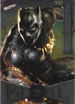 2021 SkyBox Metal Universe Marvel Spider-Man #11 Black Panther Front