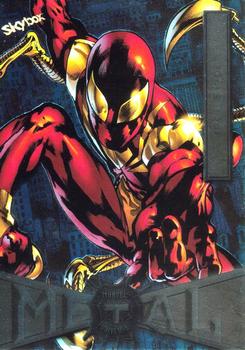 2021 SkyBox Metal Universe Marvel Spider-Man #37 Iron Spider Front