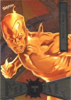 2021 SkyBox Metal Universe Marvel Spider-Man #54 Molten Man Front