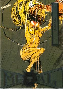 2021 SkyBox Metal Universe Marvel Spider-Man #74 Scream Front