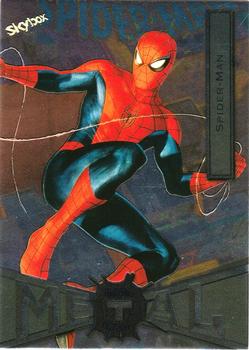 2021 SkyBox Metal Universe Marvel Spider-Man #76 Spider-Man Front
