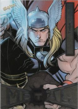 2021 SkyBox Metal Universe Marvel Spider-Man #89 Thor Front