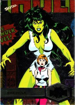 2021 SkyBox Metal Universe Marvel Spider-Man #177 She-Hulk Front