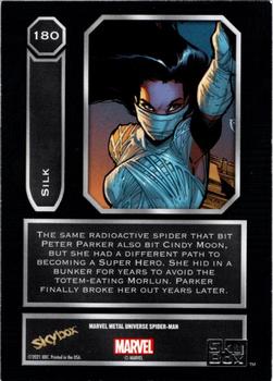 2021 SkyBox Metal Universe Marvel Spider-Man #180 Silk Back