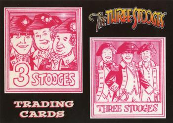 2016 RRParks The Three Stooges (1959) Reissue - Gallery Cards #G5 3 Stooges / Three Stooges (Stamps) Front