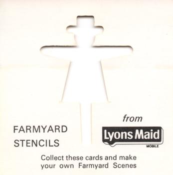 1977 Lyons Maid Farmyard Stencils #NNO Scarecrow Back