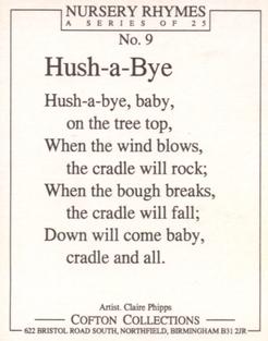 1992 Cofton Collections Nursery Rhymes #9 Hush-a-Bye Back
