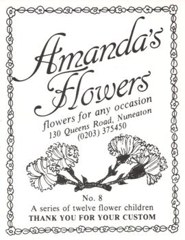 1990 Amanda's Flowers Flower Children #8 Child 8 Back