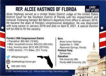 2021 Fascinating Cards 117th United States Congress #207 Alcee Hastings Back