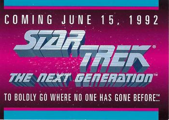 1992 Impel Star Trek: The Next Generation - Promos #NNO Title Card (Coming June 15, 1992) Front
