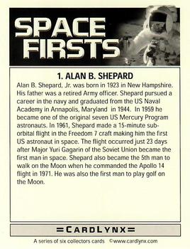 2004 Cardlynx Space Firsts #1 Alan Shepard Back