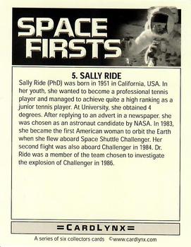 2004 Cardlynx Space Firsts #5 Sally Ride Back