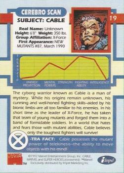 1992 Impel The Uncanny X-Men - Promos #19 Cable Back