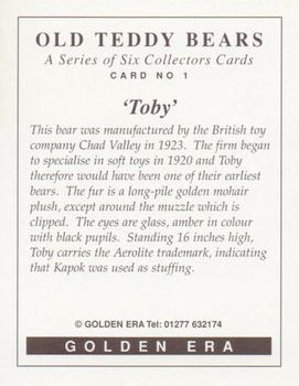 1995 Golden Era Old Teddy Bears #1 Toby Back