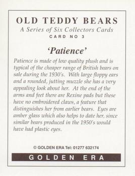 1995 Golden Era Old Teddy Bears #3 Patience Back